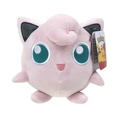 Image of Official &amp; Premium Quality 8 Inch Jigglypuff Plush Adorable, Ultra Soft, Toy, Perfect for Playing Displaying Gotta Catch ‘Em All