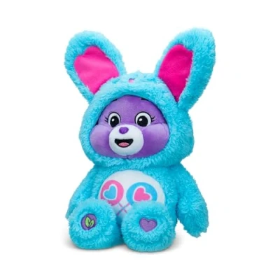 Image of Care Bears , Share Bunny Bear 22cm Bean Plush Collectable Cute Toy, Cuddly Toys for Children, Soft Girls and Boys, Teddies Suitable Boys Ages 4+ Basic Fun 99318