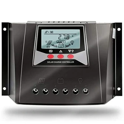 Image of SolaMr 40A Solar Charge Controller 12V/24V Automatic Identification Voltage intelligent Regulator with LCD Display for Home System WP4024D