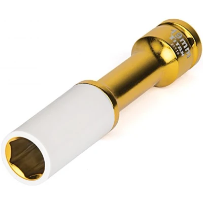 Image of Titan 21119 1/2 Inch Drive x 19mm Non marring Impact Extra Long Lug Nut Socket