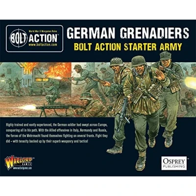 Image of German Grenadiers Starter Army 28mm Scale Plastic Miniatures for Bolt Action by Warlord Games Highly Detailed World War 2 Table top Wargaming
