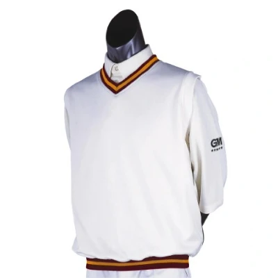 Image of Gunn &amp; Moore GM Teknik Cricket Slipover Maroon/Amber Large