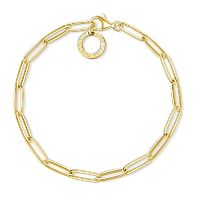 Image of Thomas Sabo Women Charm Bracelet Yellow Gold Club 925 Sterling Silver X0253 413 39