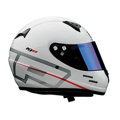 Image of Omp KJ8 Evo Cmr White Helmet M Karting