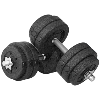 Image of HOMCOM 30KG Adjustable Weights Dumbbells Set, Dumbbell Hand for Home Office Gym Body Fitness Lifting Training, Black