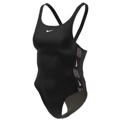 Image of Nike Performance Fastback ONE Piece Swimsuit, Women&#039;s, Size: XL, Black