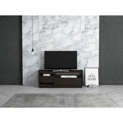 Image of Kidsaw YUCCA Modi Wenge 1 Drawer TV Cabinet, 1.2m, Grey