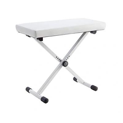 Image of Konig &amp; Meyer white keyboard bench 14077W