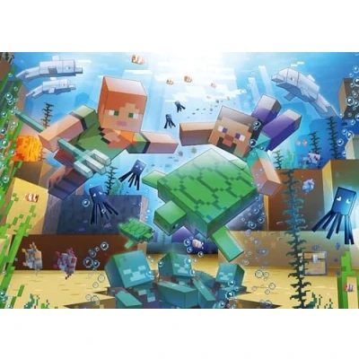 Image of Ravensburger Minecraft Mosaic 1000 Piece Jigsaw Puzzles Gifts for Boys, Girls and Adults Age 12 Years Up