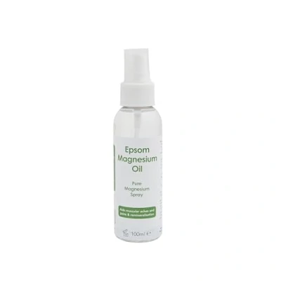 Image of Epsom Magnesium Oil Body Spray A Pure and Natural Source of Chloride. Supplement Supports Muscle Recovery is Vegan Palm Free 100ml.