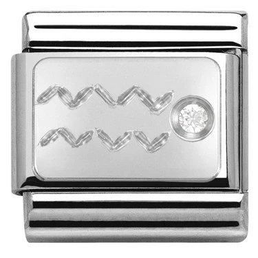 Image of Nomination Aquarius Zodiac Charm