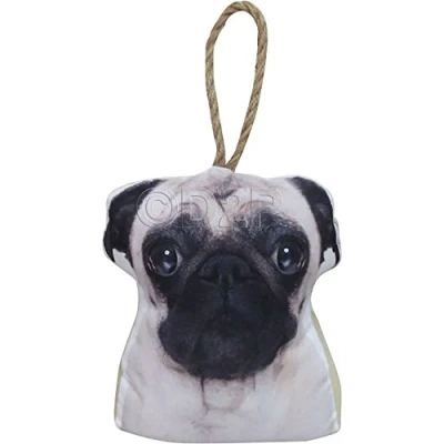 Image of New Door Stopper Pug Printed Shaped Fabric Stop Free Standing Heavy Doorstop Dog for Home Premium and Office