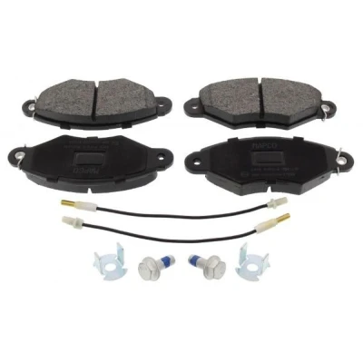 Image of 4106000QAF, 4106000QAG Brake pad set MAPCO 6472 Front Axle incl. wear warning contact RENAULT: Kangoo I, I Express