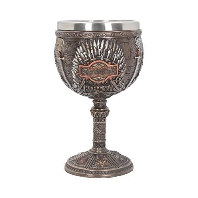 Image of Nemesis Now Game Iron Throne Chalice Goblet 17cm, Bronze