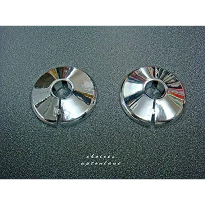 Image of TALON x 2 Chrome 15mm Pipe Cover/Collar/Rad ring