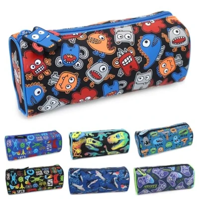 Image of Fashion Stationery Pencil Case Boys Girls Kids Children&#039;s Cases Brainy Monster Back to School