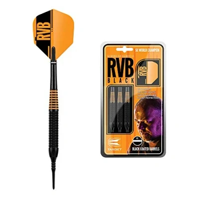 Image of Target Darts Raymond van Barneveld RVB Black 19G Brass Soft Tip Set