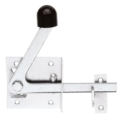 Image of Gah Alberts 210328 Garden Gate Latch Plate Width 80 mm Height Galvanised Yellow
