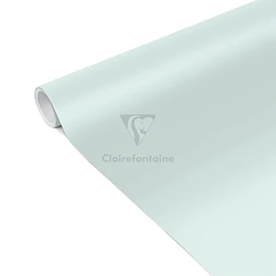 Image of Clairefontaine Ref 95801C Tiny Rolls Wrapping Paper (Single Roll) 35cm Width x 5m Length, 80gsm Poster Paper, Solid Colour Assorted Pastel Colours