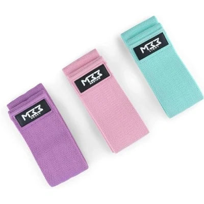 Image of Mode33 Resistance Bands Set with 3 strength levels for Women, Glutes, Hips and Leg, Glute Training, Fabric (Color)