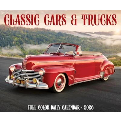Image of Classic Cars &amp; Trucks Desk Calendar 2026