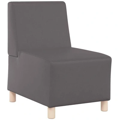 Image of vidaXL Sofa Chair Grey 55 x 74 82 cm Faux leather