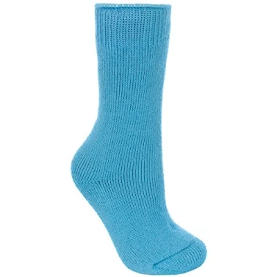 Image of Trespass Fuzz, Kingfisher, 3/6, Thermal Socks for Women, UK Sizes 3 6, Blue