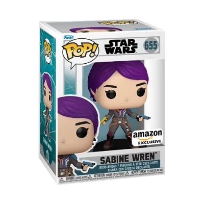 Image of Funko Pop! Star Wars: Ahsoka TV Sabine Wren Glow In the Dark Amazon Exclusive Collectable Vinyl Figure Gift Idea Official Merchandise Toys for Kids &amp; Adults Fans