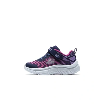 Image of Skechers 302478N NVPK Sneaker, Navy Mesh/Pink Trim, 5 UK