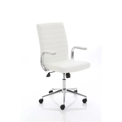 Image of Ezra EO01WHT Executive Leather Chair White