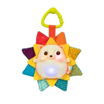 Image of B. toys RainGlow Buddy Musical Light Up Baby Toy Hedgehog with Lights &amp; Sounds Sensory for Newborns, Babies Music Glowing Lights, 0 Months +