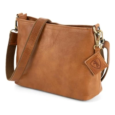 Image of Berliner Bags Vintage Marbella M Shoulder Bag, Large Crossbody Bag Made of Leather, Handbag for Women, brown, Brown S