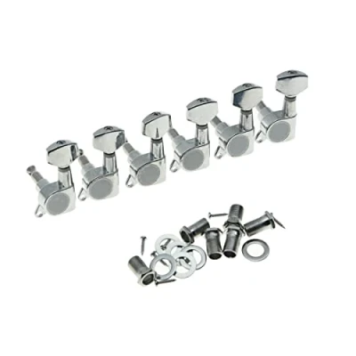 Image of Left Handed 6 Inline Guitar Tuners Tuning Keys Lefty Machine heads for Strat Tele