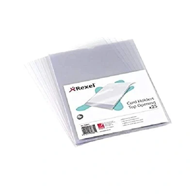 Image of Rexel Nyrex A4 Card Holders Clear (25 Pack)