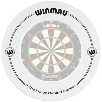 Image of Winmau White Printed Dartboard Surround