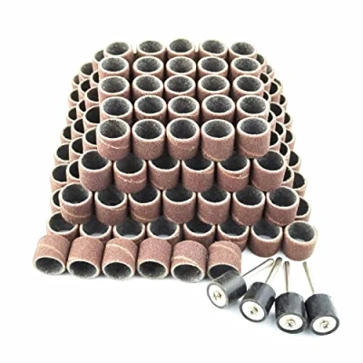 Image of Merryland Sanding Drum Sander for Dremel 184pcs, Band Sleeve 120# 13mm 180pcs and Mandrel 4pcs Mini Rotary Tool Accessory Electric Power DIY, RMTA184C3