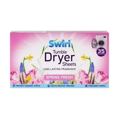 Image of Spring Fresh Tumble Dryer Laundry Sheets 35 Pack For Clothes and Linen