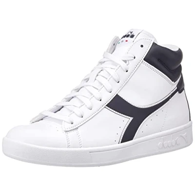 Image of Diadora Torneo Unisex Trainers, Size: 7, White/blue denim Pu
