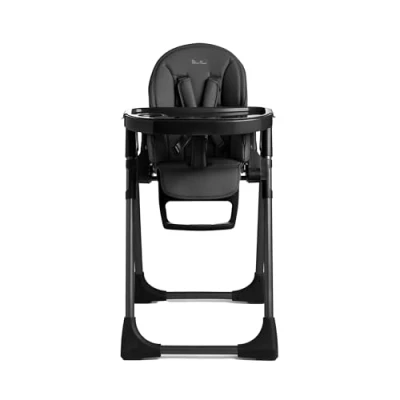Image of Silver Cross Gourmet Highchair Baby Chair Portable High Newborns to 3 Years Black