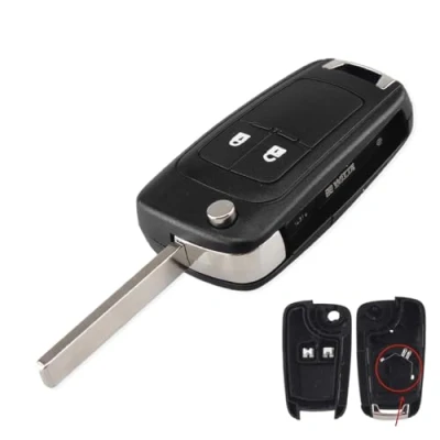 Image of 2 Buttons Car Key Fob Replacement for Opel Vauxhall Insignia Astra Meriva Zafira Movano Mokka Adam Cascada Corsa Karl Casing Case Shell Cover