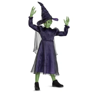 Image of Disguise 167029K EU Elphaba Deluxe (Eu) Fancy Dress Costume, Unisex Children, Multi