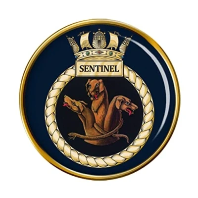Image of HMS Sentinel, Royal Navy Pin Badge