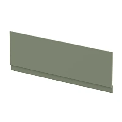 Image of nuie BPR807 Modern Bathroom Straight Bath Front Panel and Plinth, 560 x 1795 36mm, Satin Green