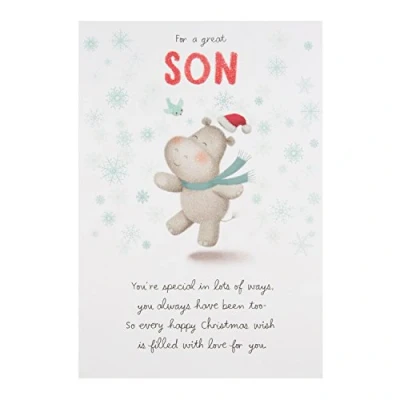 Image of Hallmark Medium Son &quot;Filled with Love&quot; Christmas Card