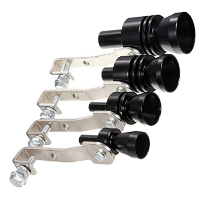 Image of MOMOALA Black Exhaust Fake Turbo Whistle Pipe Sound Muffler Blow Off Valve Bov M