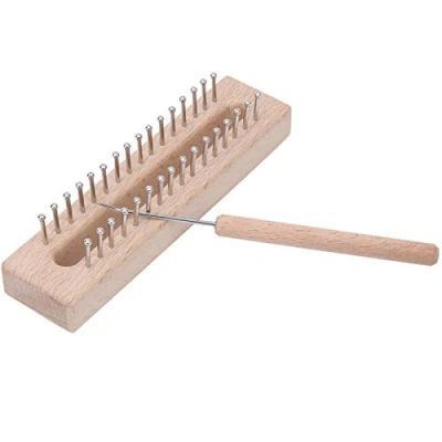 Image of Wooden Weaving Loom, Machine Knitting Machine, with Elbow Crochet Hook Hand for Intellectual Development Cultivating Interest
