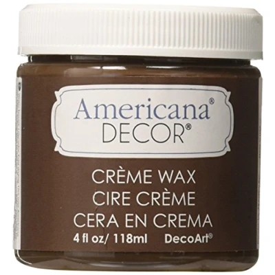 Image of Deco Art Deep Brown Decor Creme Wax, Acrylic, Multicolour, 5.91x5.99x6.17 cm