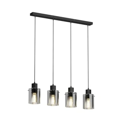 Image of Ceiling Light &#039;Kourtney&#039; dimmable (Young Lifestyle) in Black Made of Metal for e.g. Living Room &amp; Dining (4 Sources, E27) from Lindby Pendant Lighting, lamp, Hanging