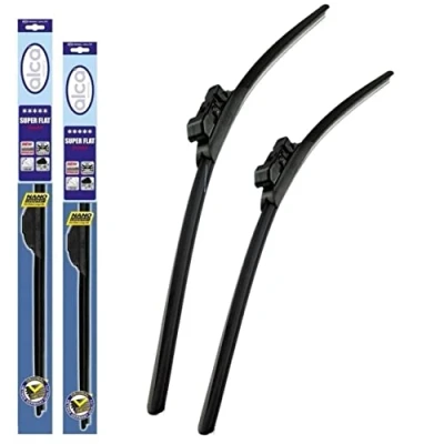 Image of Alca Germany Fits Dacia Jogger 2022 onwards Super Flat Wiper Blades Front Set 24&quot;16&quot; ASF2416TLB