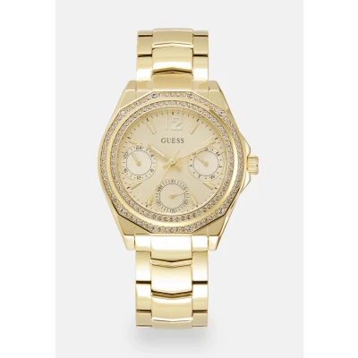 Image of Guess Ritzy Watch goldcoloured, Women&#039;s, Size: One Size, Gold coloured